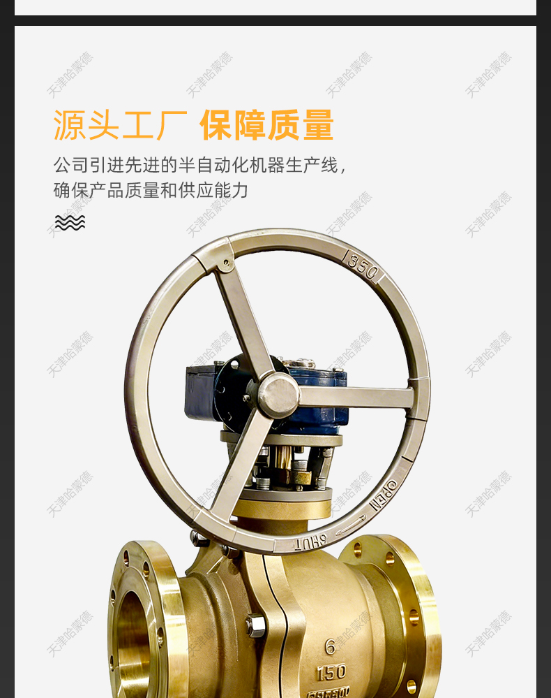 哈蒙德美标镍铝青铜C95800涡轮球阀Q341F-150LBT-6法兰连接海水.jpg