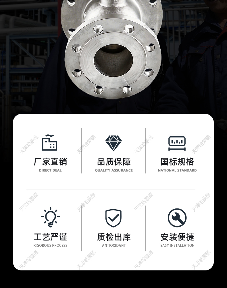 哈蒙德气动法兰放料球阀FQ641F-16P 304快装常温 316卫生级放料阀.jpg
