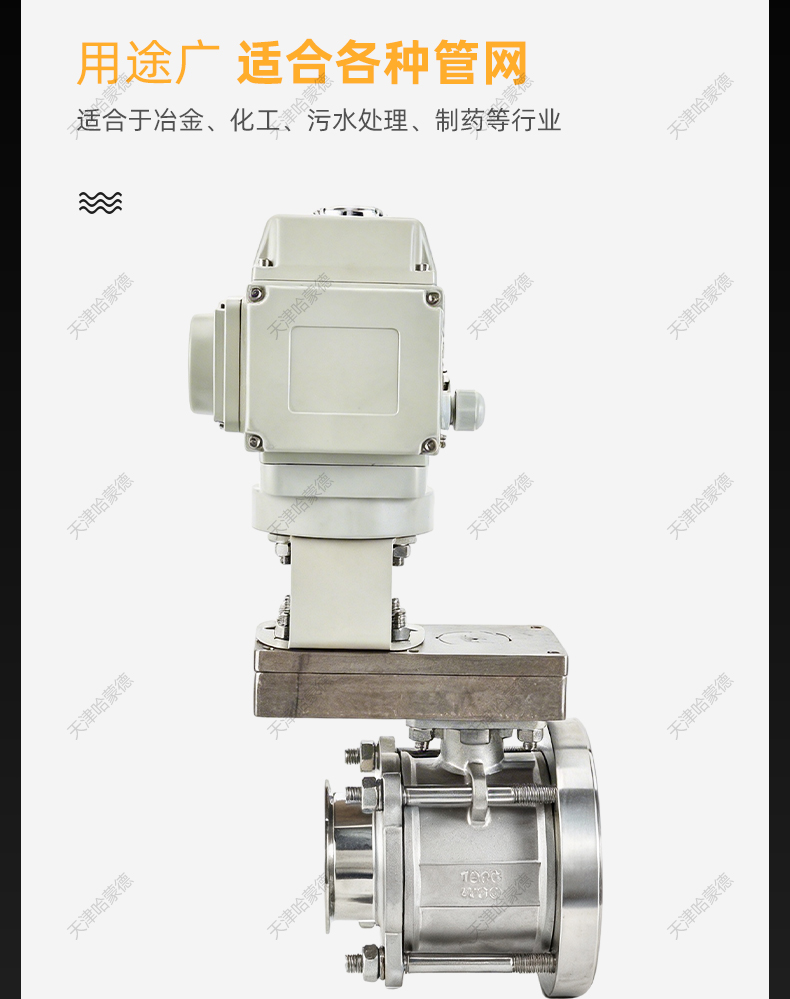 哈蒙德电动放料球阀FQ981F-16P无滞留斜杆罐底卫生级快装半包全包.jpg
