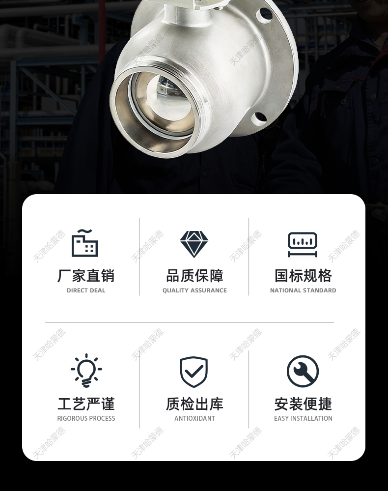 哈蒙德气动法兰放料球阀FQ641F-16P 304-316常温常压卫生级罐底阀.jpg