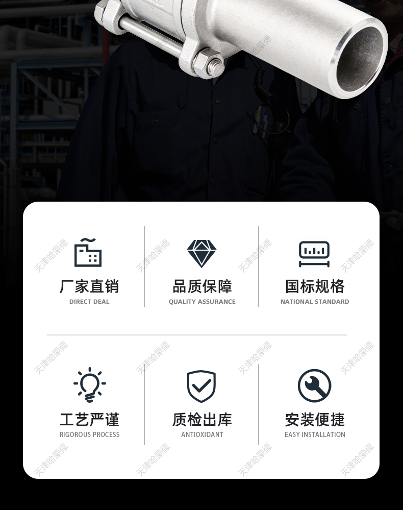 哈蒙德304不锈钢三片式焊接球阀加长对焊延长管阀门开关DN20 25.jpg
