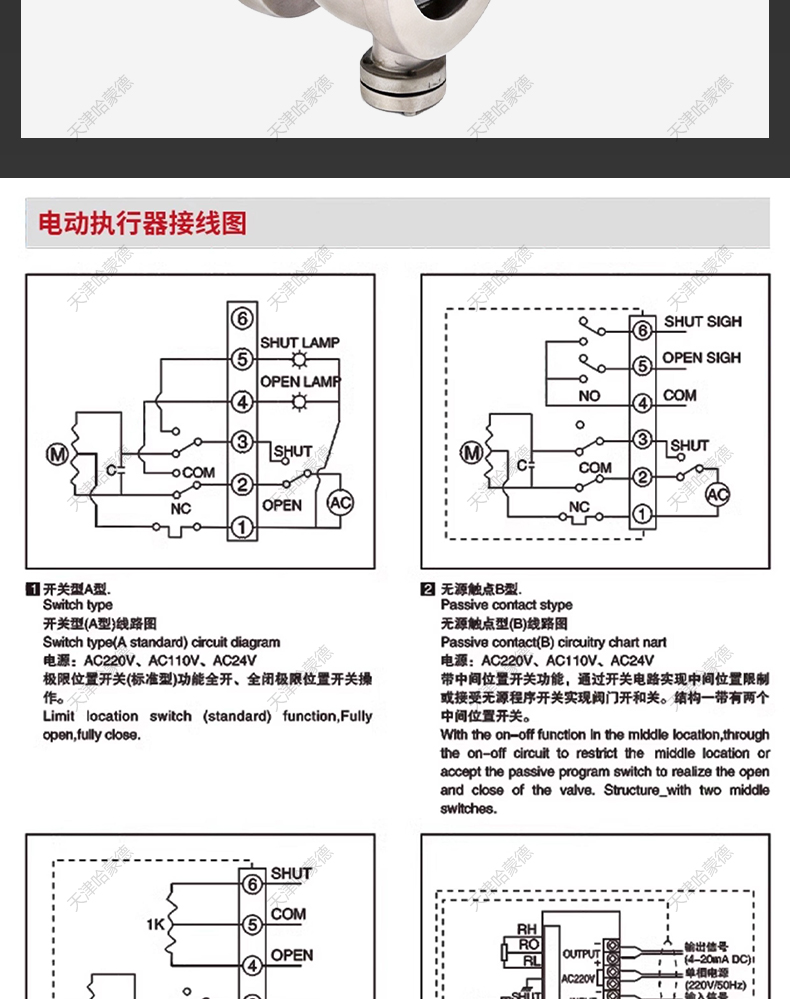 哈蒙德不锈钢电动V型球阀对夹式纸浆石煤灰粉末颗粒切断天然气燃.jpg