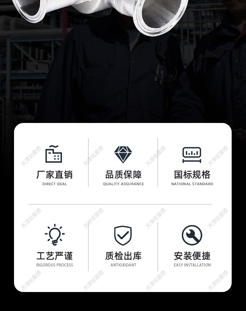 哈蒙德不锈钢快装三通球阀304卫生级手动卡箍式快开T型球阀.jpg