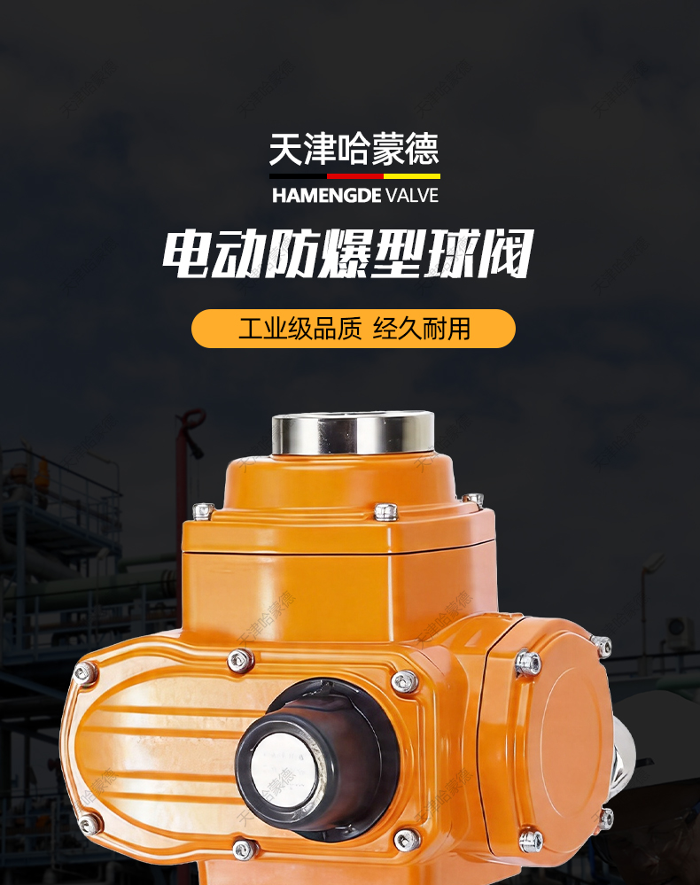 哈蒙德电动防爆型球阀Q981F-10P卫生级304快装卡箍卡盘流量调节.jpg