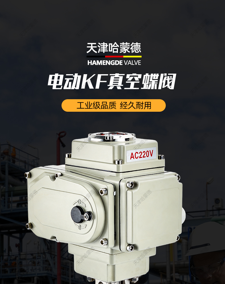 哈蒙德电动KF真空蝶阀D981X-10P快装304不锈钢电动卫生级硬密封.jpg