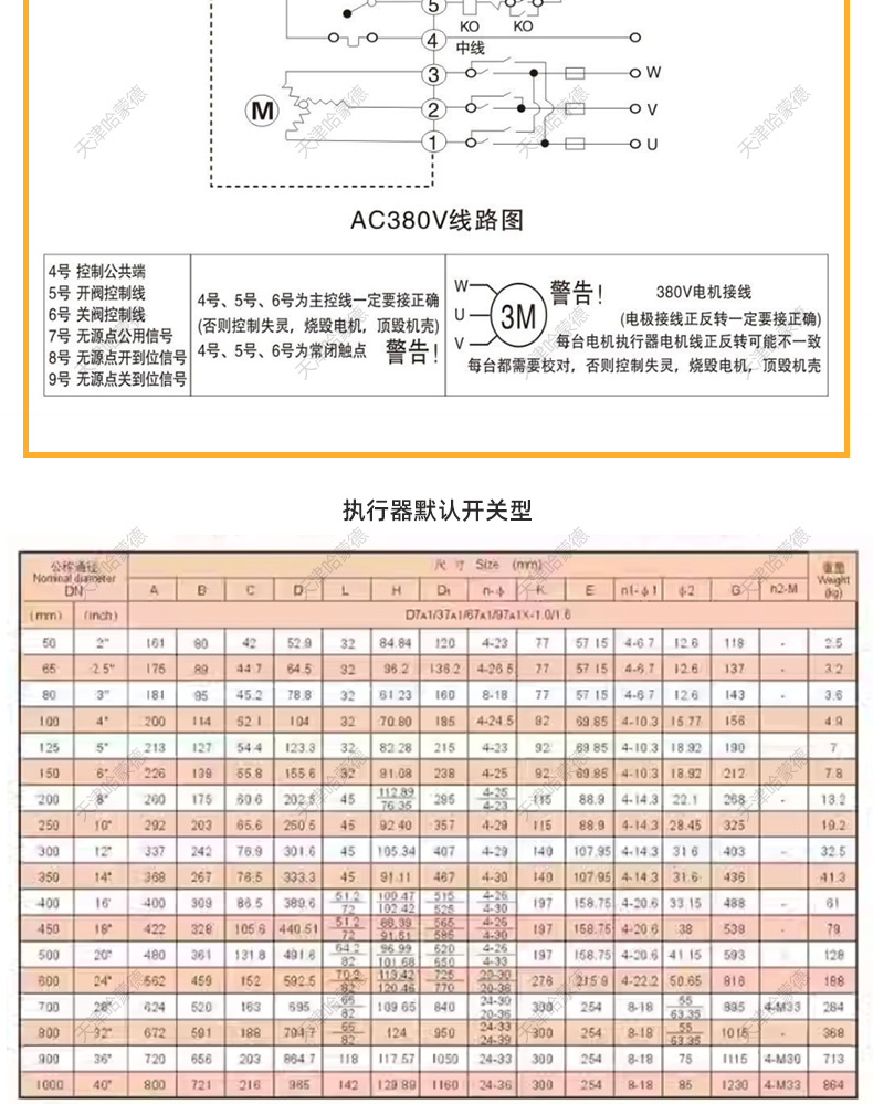 哈蒙德进口型软密封EPDM软靠背对夹式电动蝶阀AC220V水阀DC24V.jpg