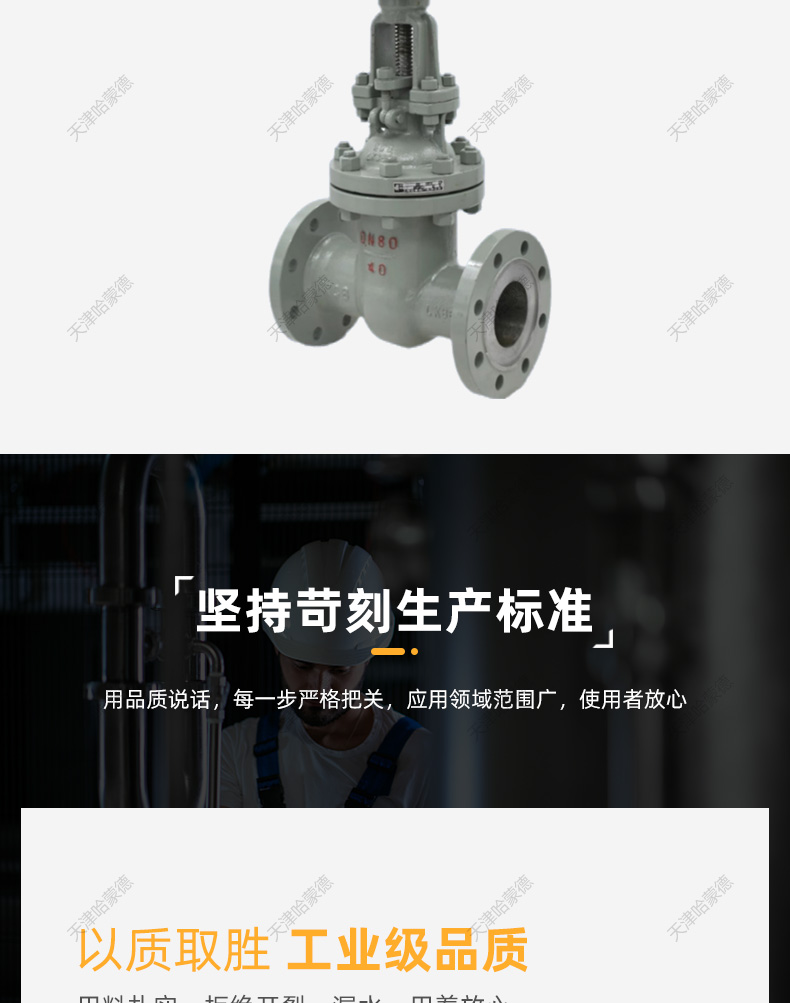 哈蒙德电动法兰闸阀Z941H-16C铸钢电动法兰闸阀DN50-300.jpg