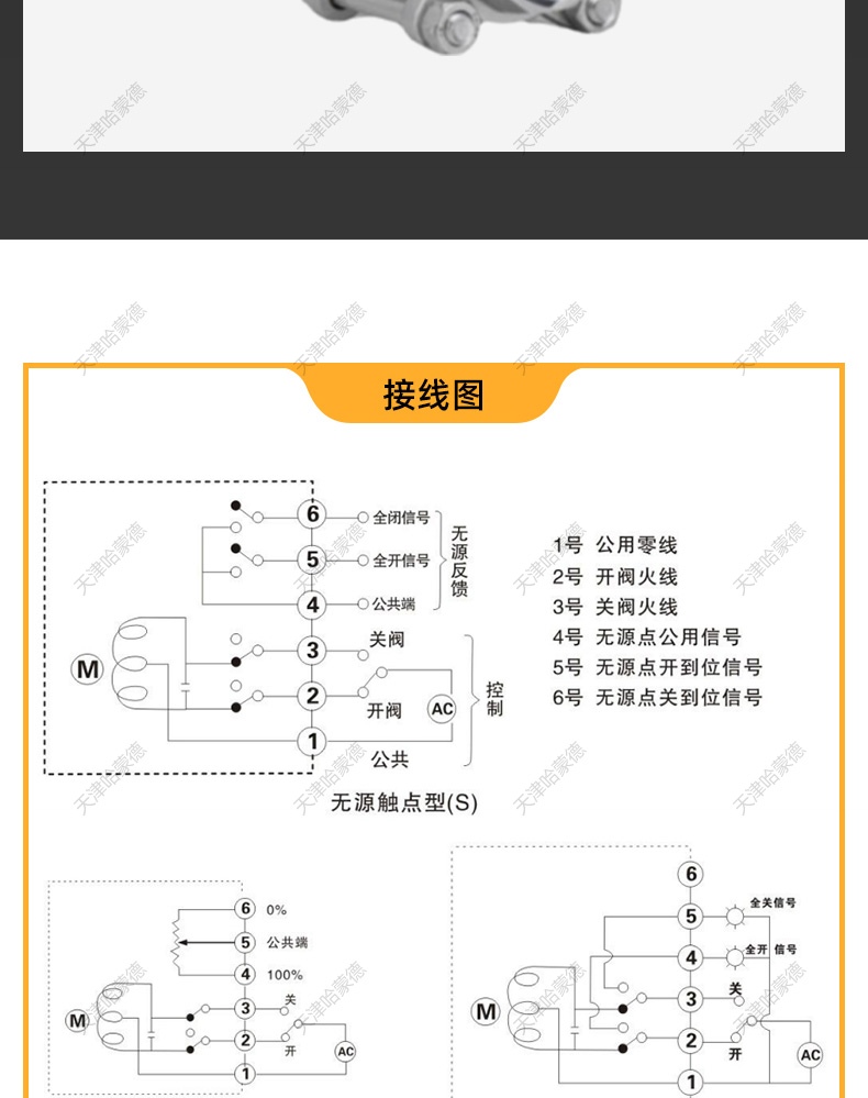 哈蒙德防爆电动三片式丝扣不锈钢球阀BQ911F-16P内螺纹304阀门.jpg