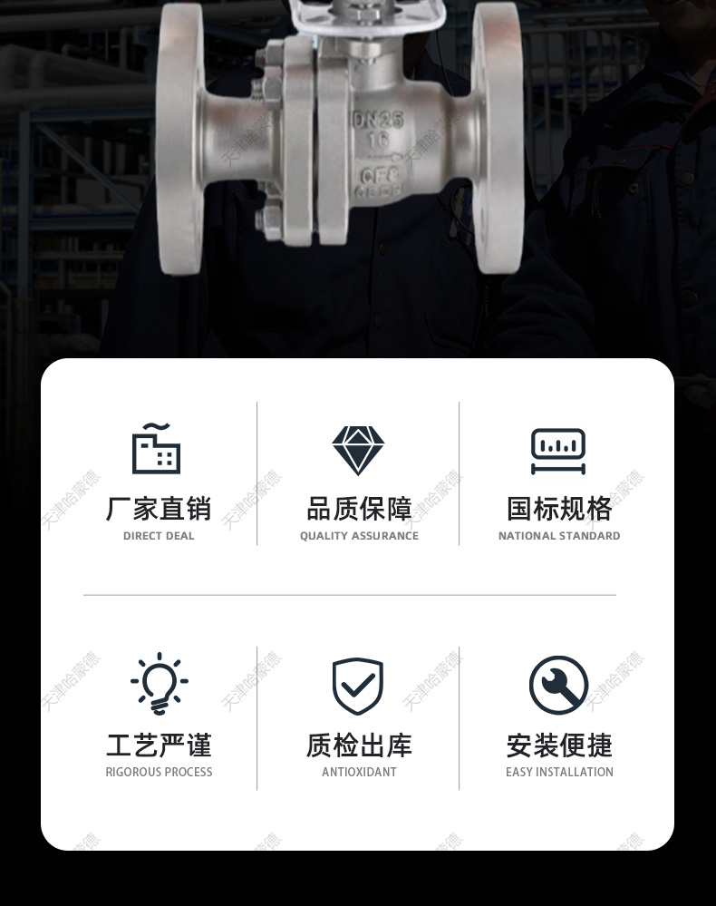 哈蒙德防爆电动硬密封法兰球阀304不锈钢Q941H-16P高温比例调节阀.jpg