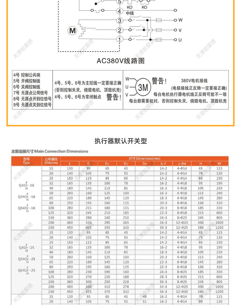 哈蒙德2205双相钢不锈钢电动法兰球阀海水化工部开关阀Q941F-16V.jpg