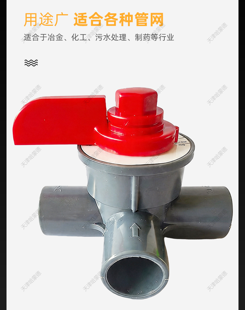 哈蒙德UPVC手动调节阀PVC刻度盘控制阀直通阀三通阀净化槽专用阀.jpg