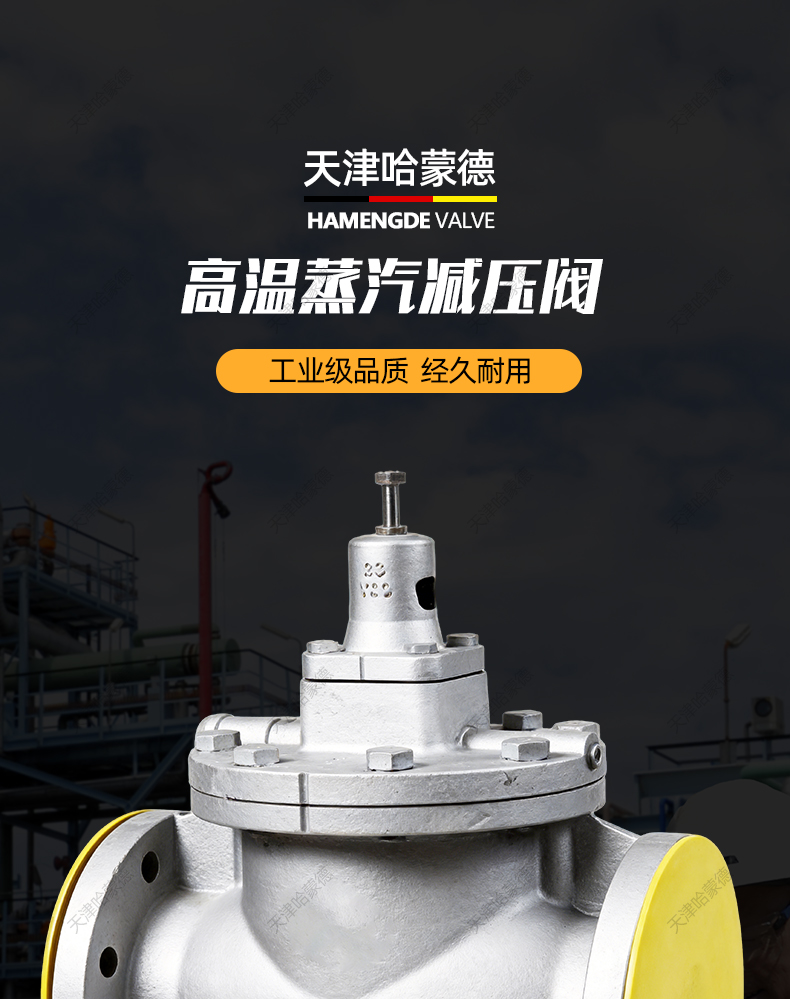 哈蒙德高温蒸汽减压阀 GP1000蒸汽可调式减压调压阀稳压阀DN20 25.jpg