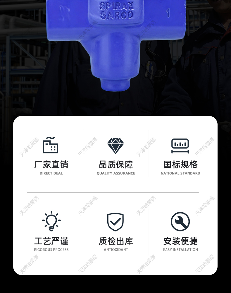 哈蒙德直接作用式可调式内螺纹蒸汽减压阀BRV2S可代替斯派莎克.jpg