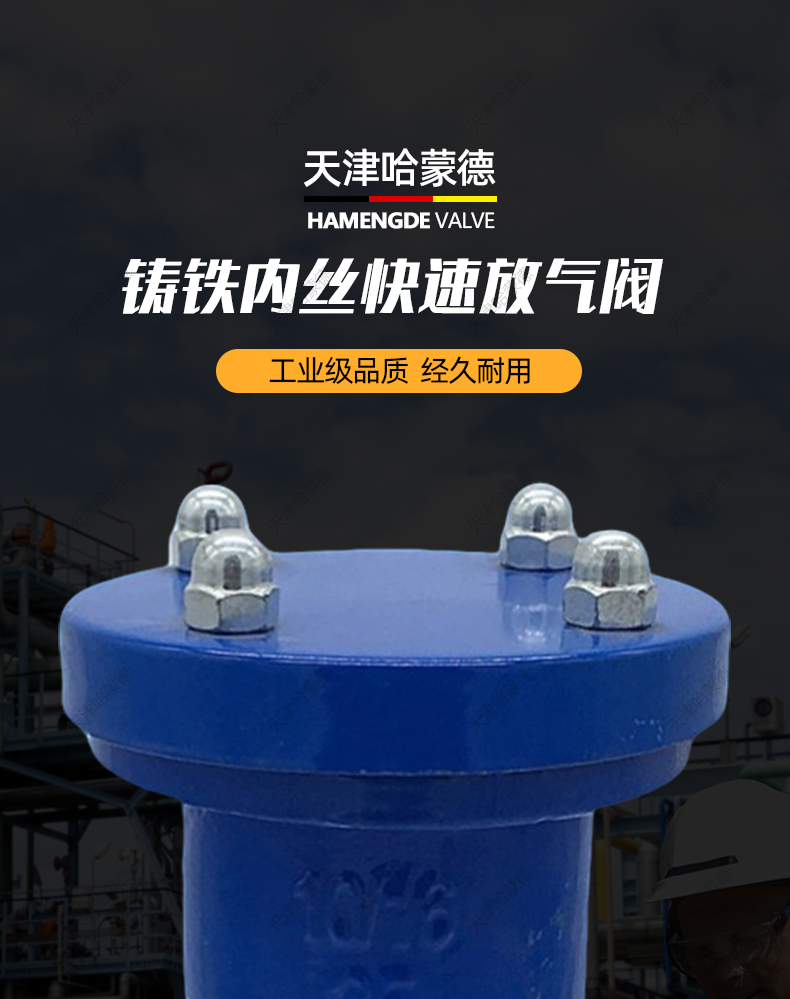 哈蒙德丝扣快速进排气阀立式铸铁放气阀铸铁跑风水管自动卧式水阀.jpg