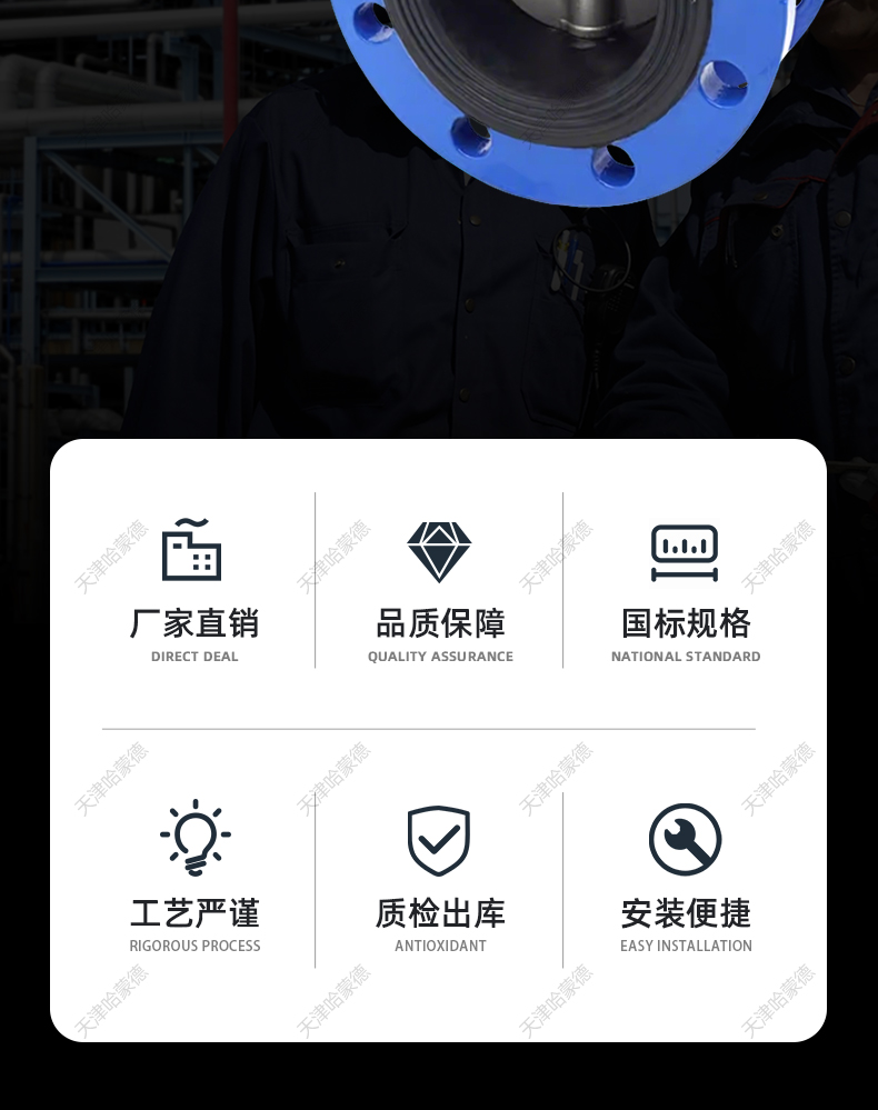 哈蒙德D41X-10-16手柄法兰式蝶阀软密封手动阀门DN50 65 80 100.jpg