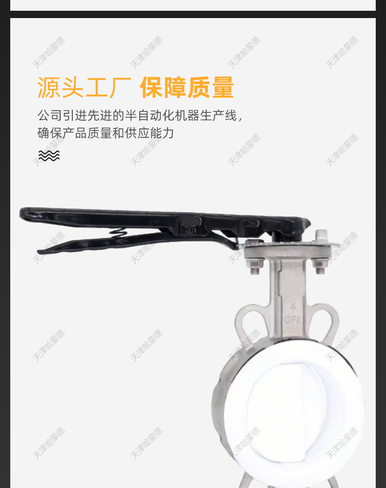 哈蒙德304手柄不锈钢衬四氟蝶阀PTFE密封阀板316L D71F46-16P-RL.jpg