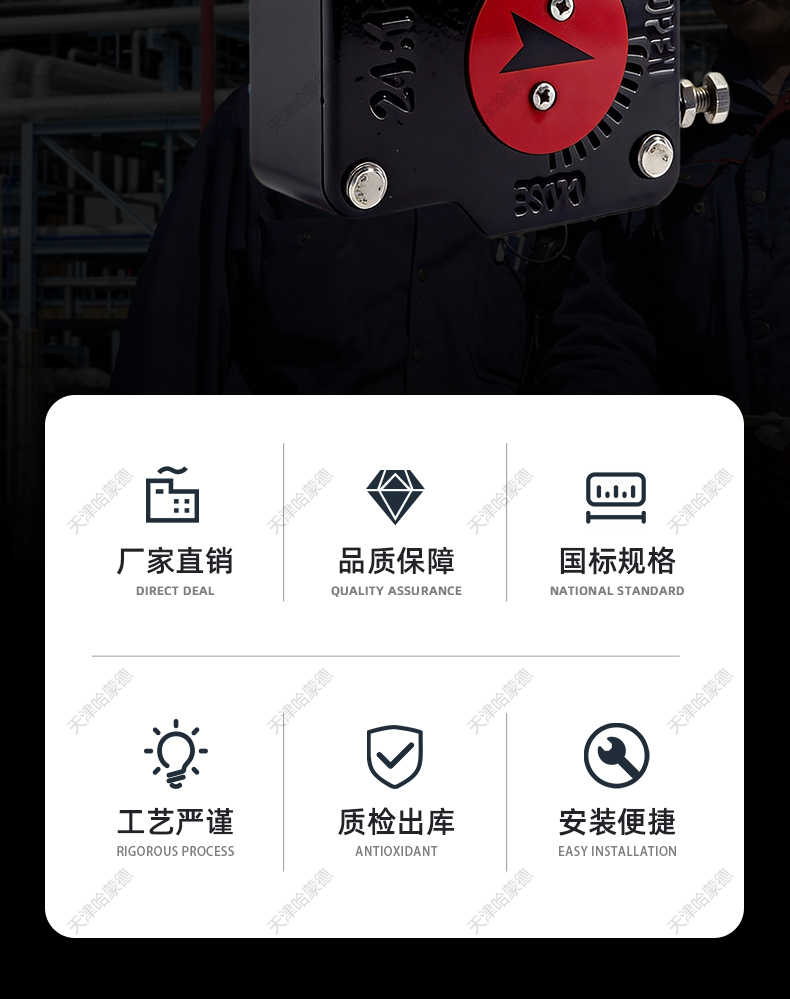 哈蒙德涡轮蜗杆蝶阀手轮蝶阀头转动涡轮头DN50 65 80 100 125 150.jpg