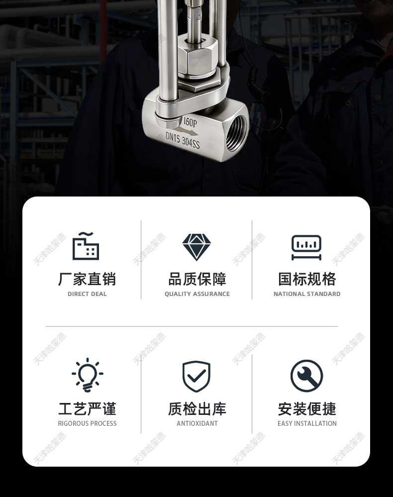 哈蒙德气动高压丝扣针型阀J13W-160P不锈钢304螺纹截止阀气控阀门.jpg